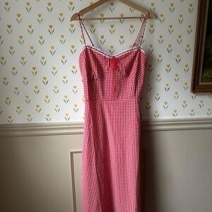 Red Gingham Women's Dress
